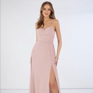 Azazie Dusty Rose Mandy Bridesmaids Formal Dress, Size 0